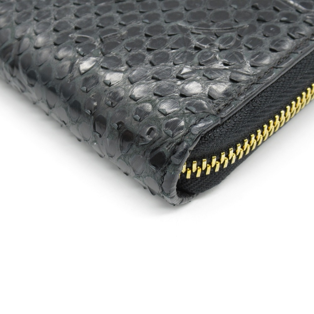 Louis Vuitton Wallet Python Long Leather Zippy Bl… - image 8